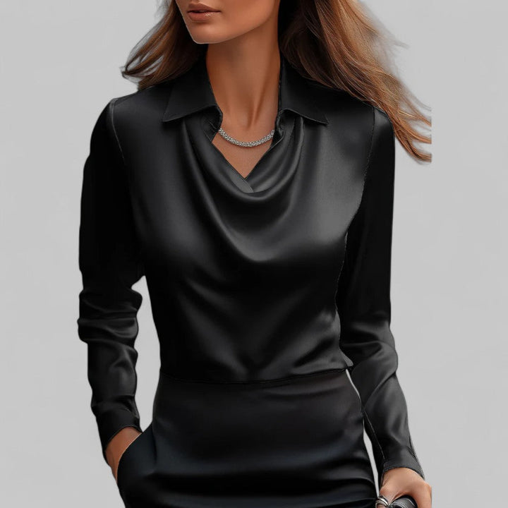 Melody | Satin Cowl Neck Blouse