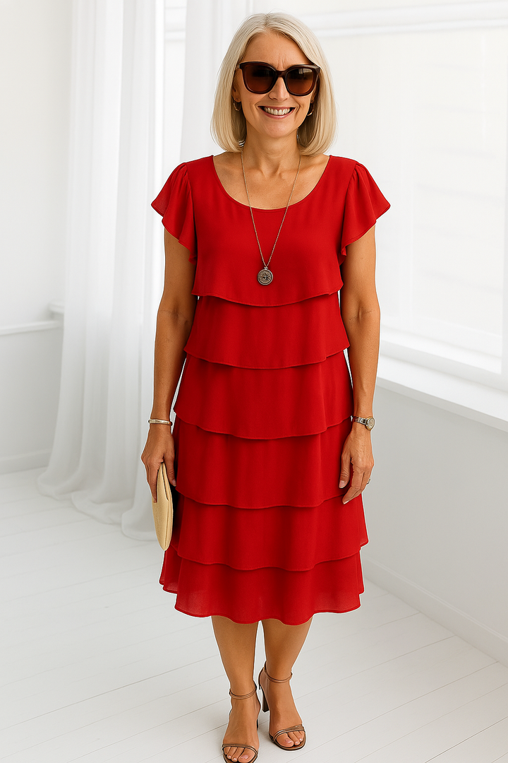 Elodie | Layered Midi Dress