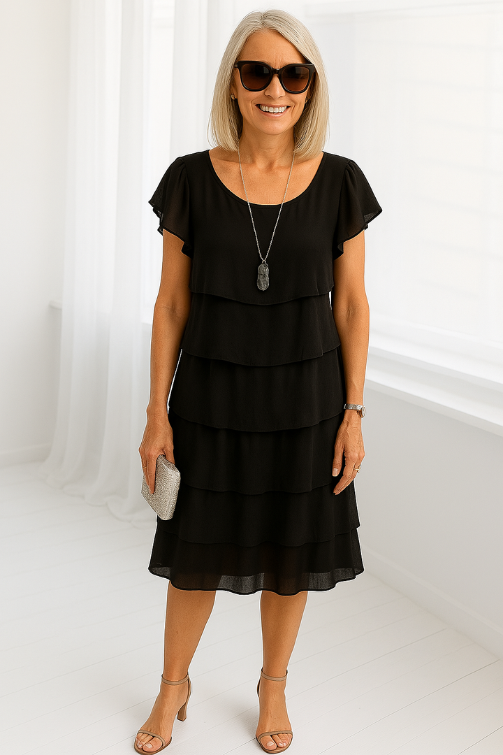 Elodie | Layered Midi Dress