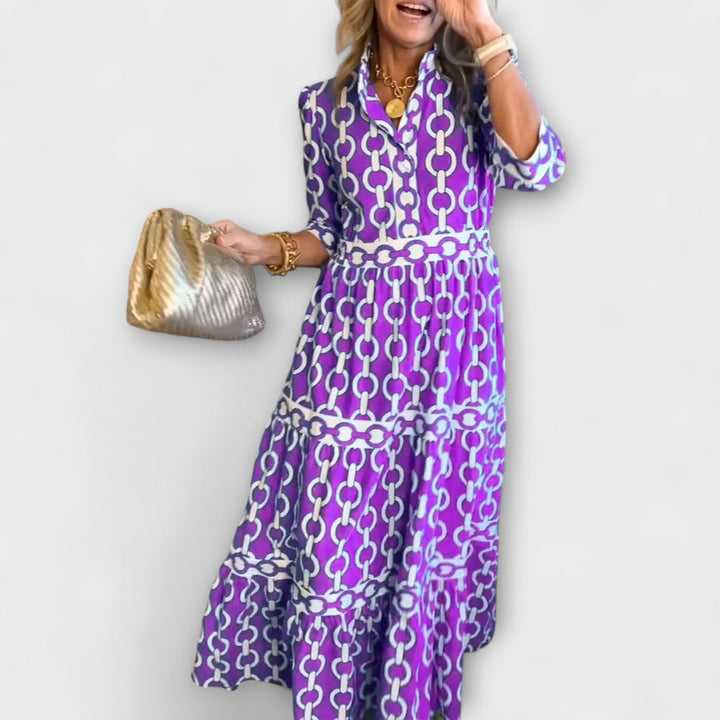 Rosalind | Women's Tiered Midi Dress