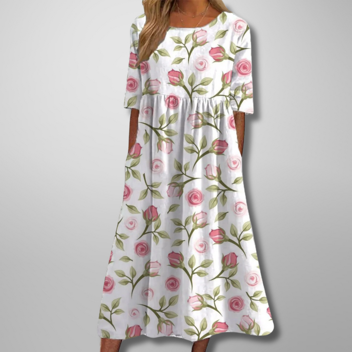 Lillian | Floral Midi Dress