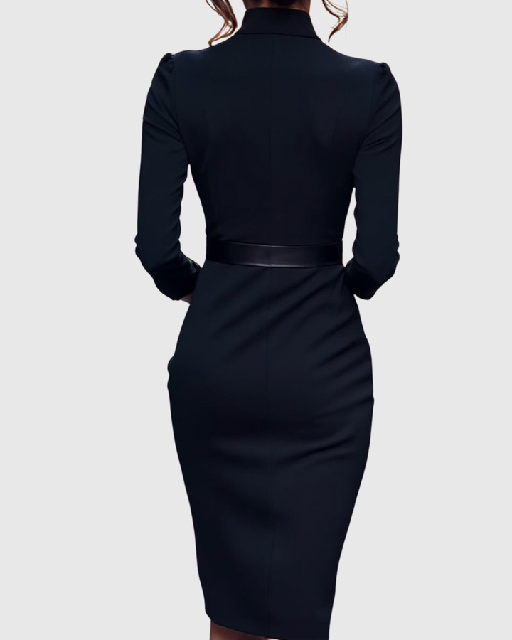 Rosabelle | Women's Mock Wrap Midi Dress