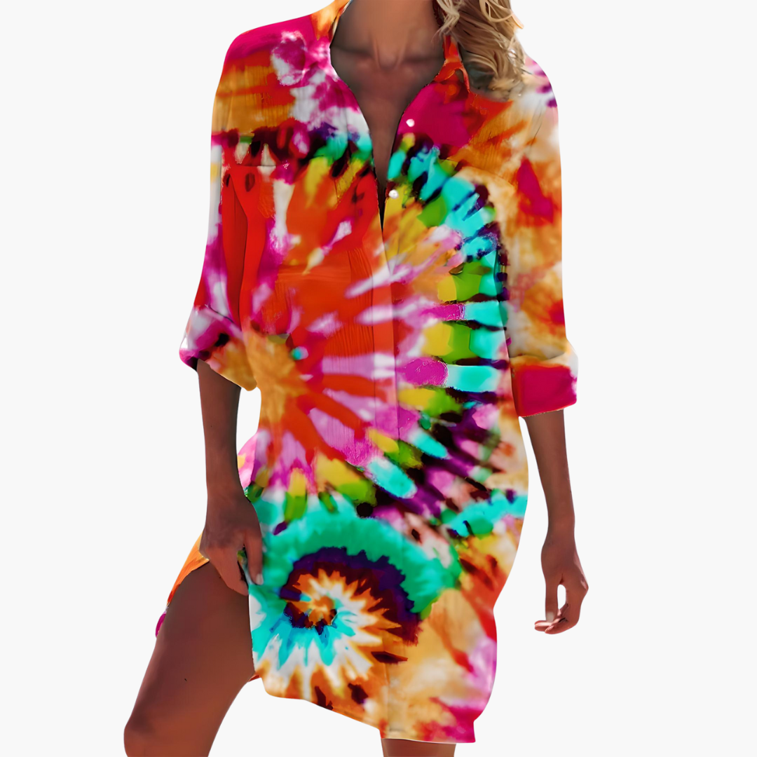 Petronilla | Women's Long Sleeve Shirt Dress