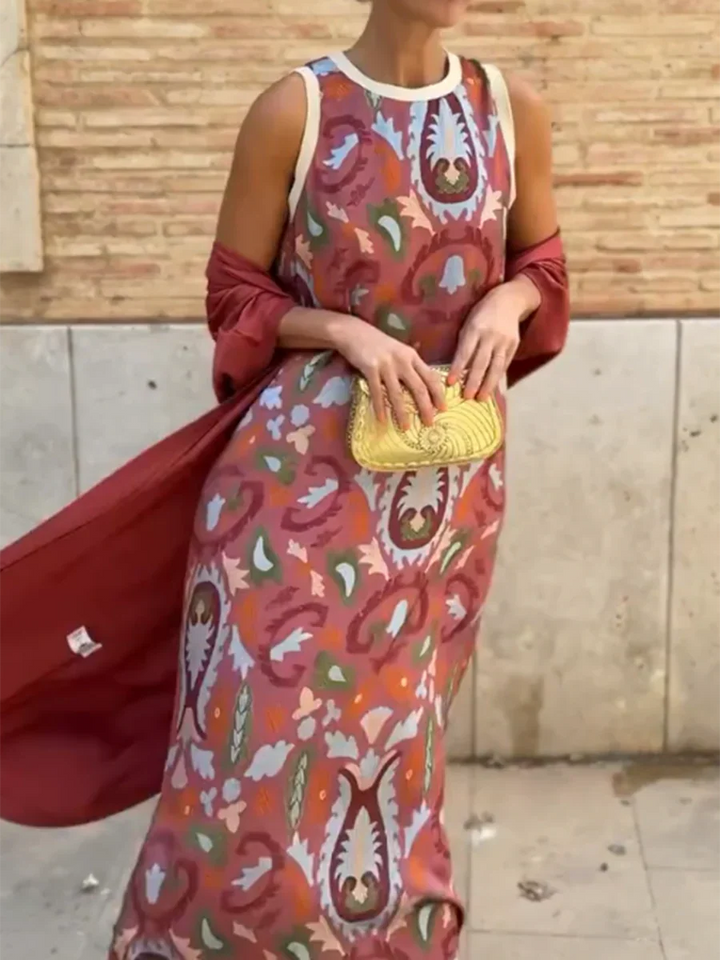 Daisy | Boho Maxi Dress with Two Piece Set