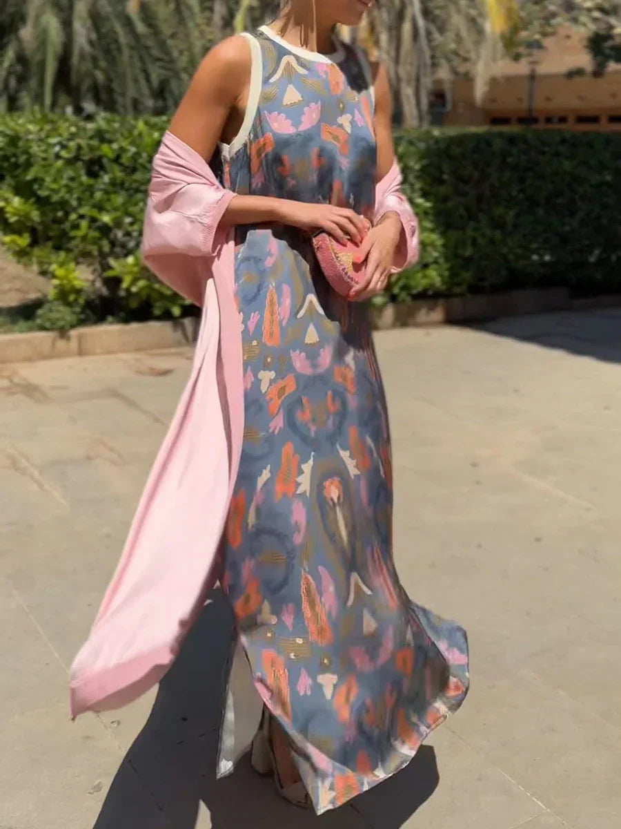 Daisy | Boho Maxi Dress with Two Piece Set