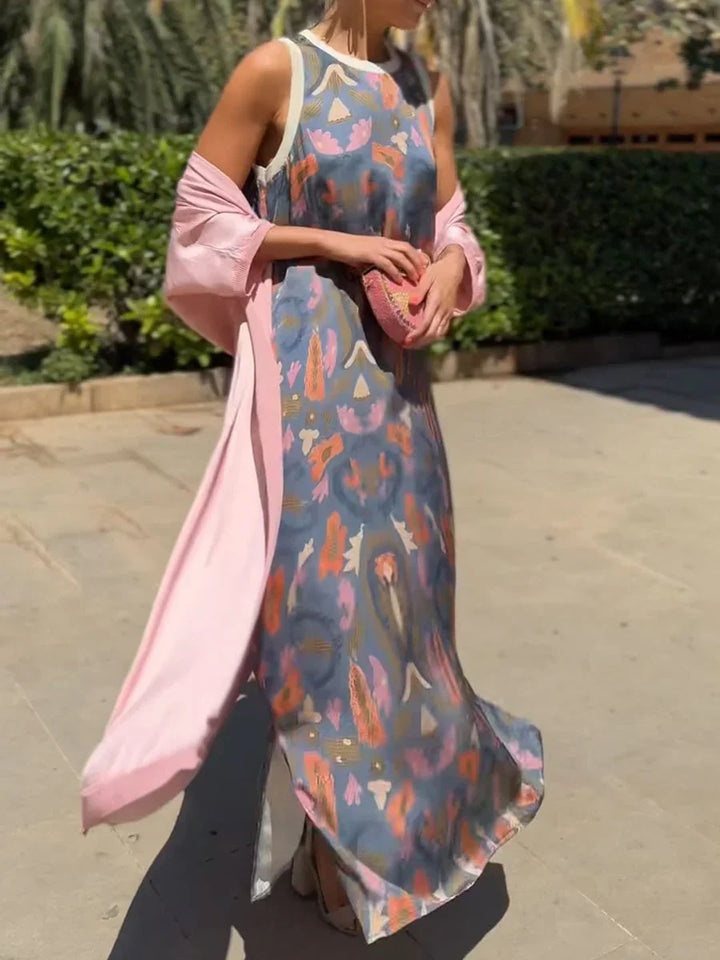 Daisy | Boho Maxi Dress with Two Piece Set