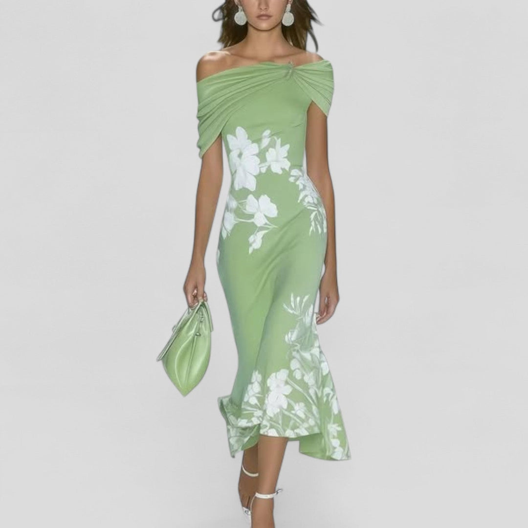 Vivienne | Printed Midi Dress