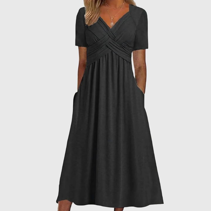 Rosalina | Women's A-Line Tummy Control Midi Dress