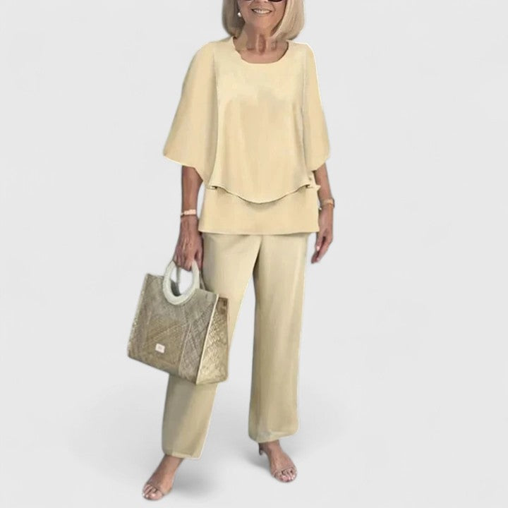 Leonora | Women's Two-Piece Top and Pants Set