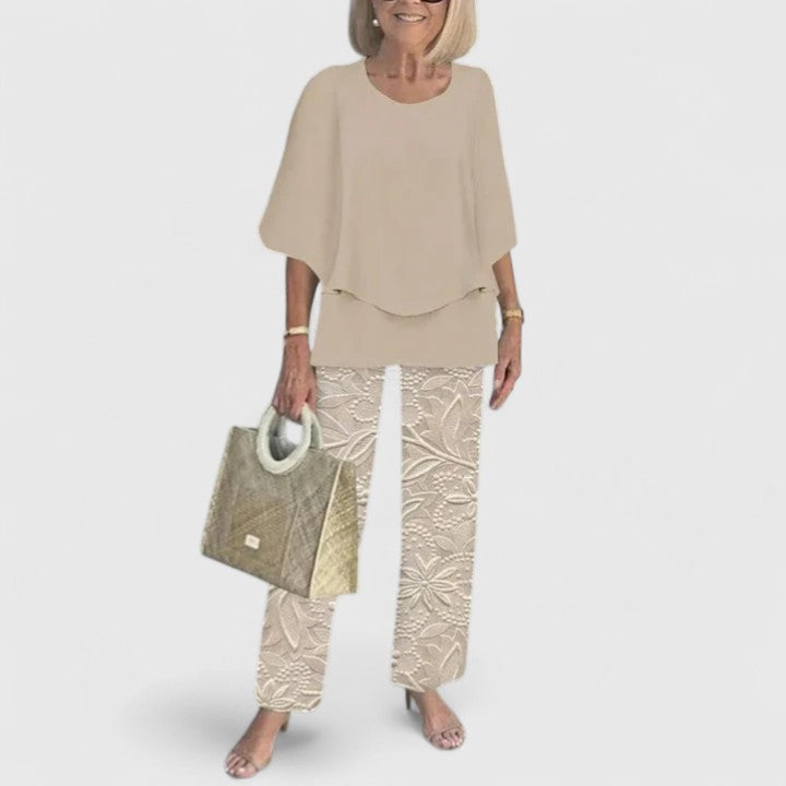 Leonora | Women's Two-Piece Top and Pants Set