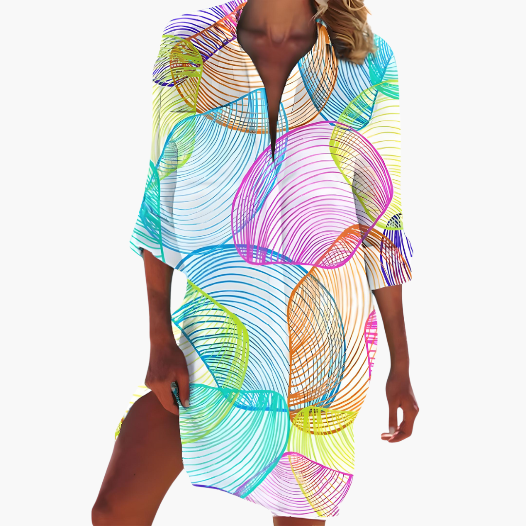 Petronilla | Women's Long Sleeve Shirt Dress