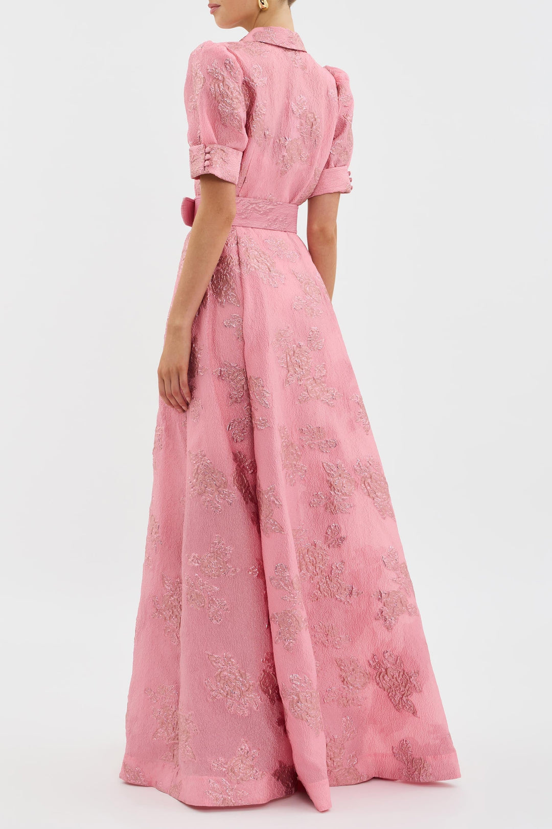 Rosalie | Floral Puff Sleeve Midi Dress