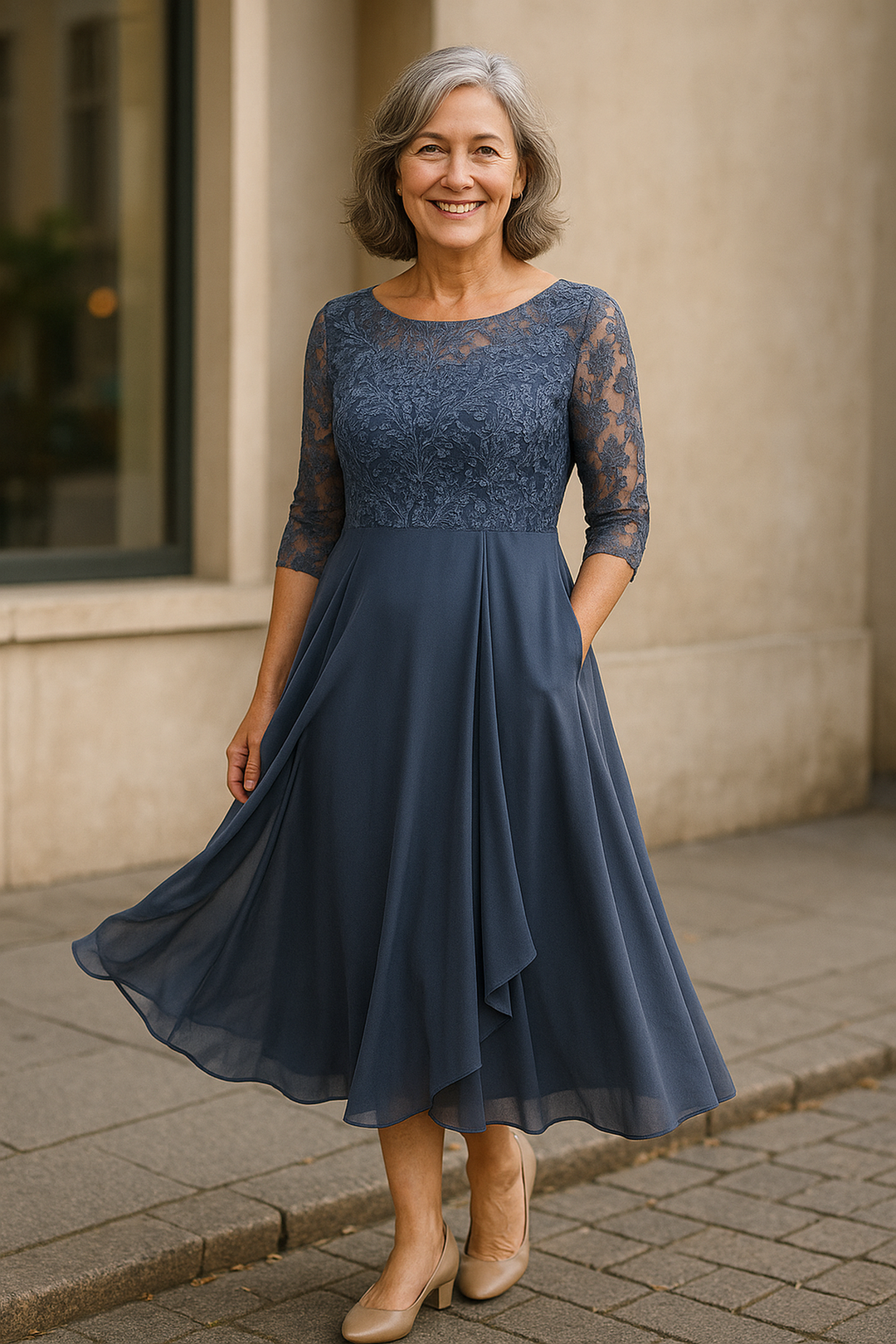Celeste | Lace Evening Dress