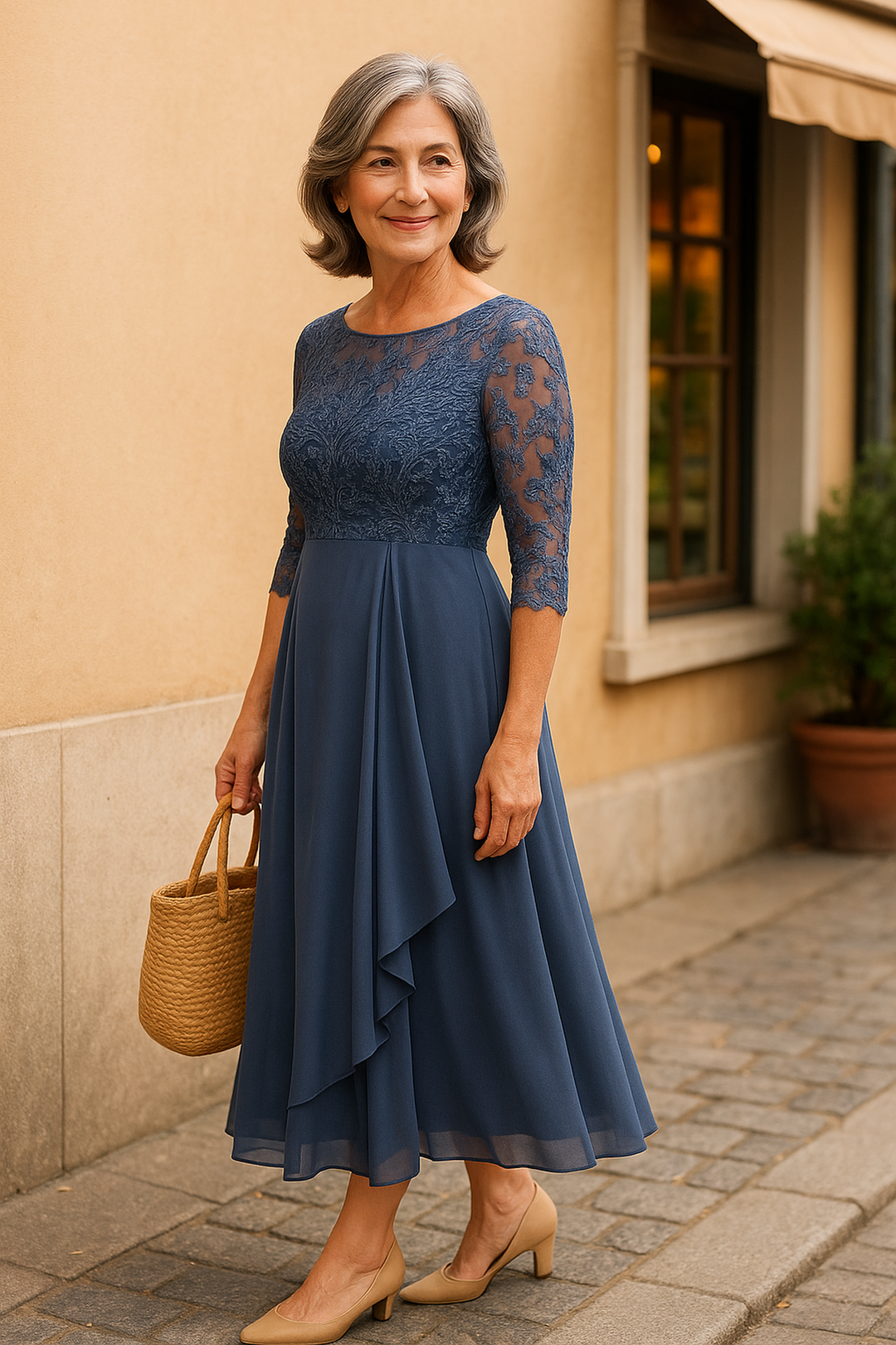 Celeste | Lace Evening Dress