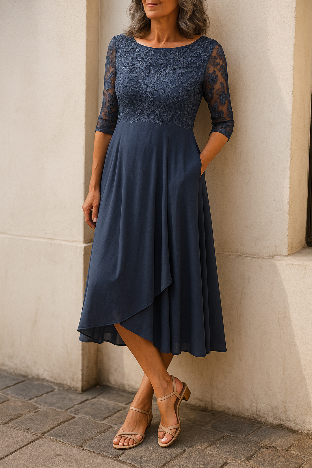 Celeste | Lace Evening Dress