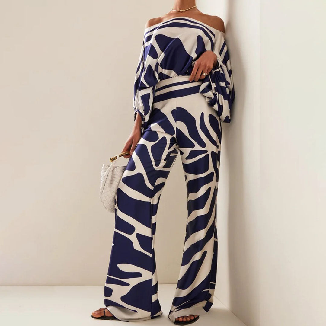 Margot | Off Shoulder Top and Pants Summer Set