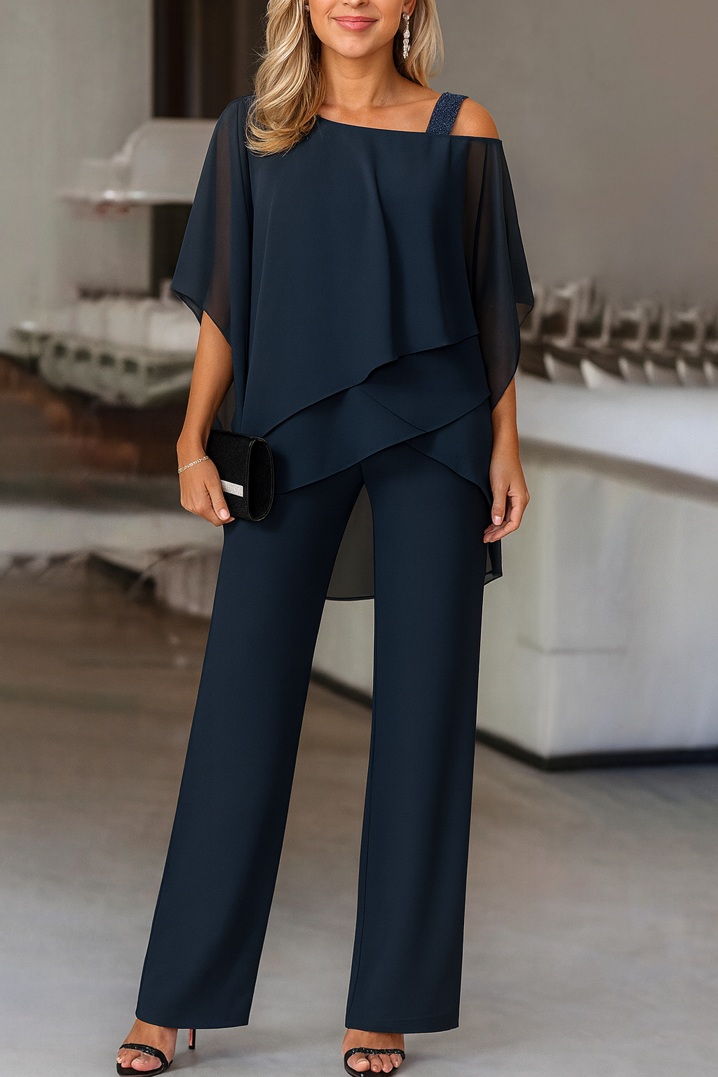 Eliza | Women's Elegant Evening Top and Pants Set