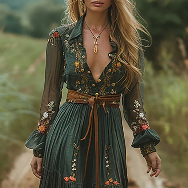 Juniper | Bohemian Floral Maxi Dress