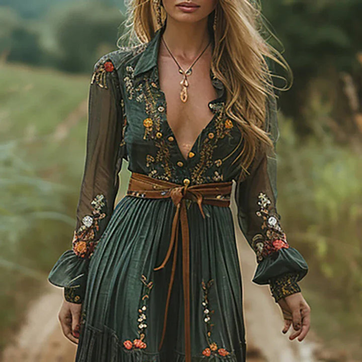 Juniper | Bohemian Floral Maxi Dress