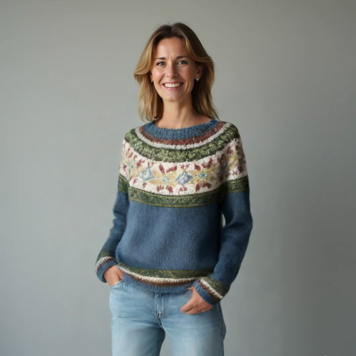 Estella | Women's Nordic Pattern Sweater