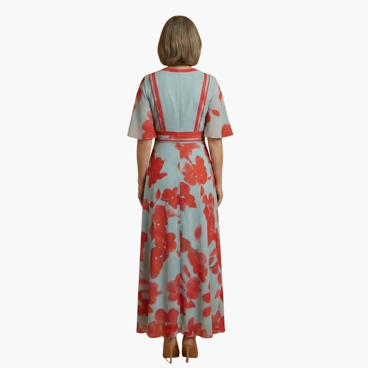 Eufemia | Women's V-Neck Floral Maxi Dress