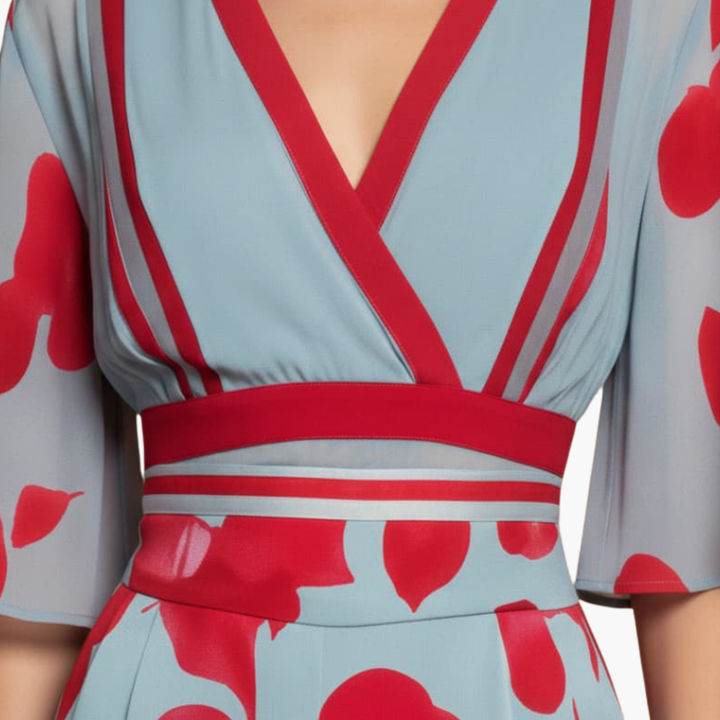 Eufemia | Women's V-Neck Floral Maxi Dress