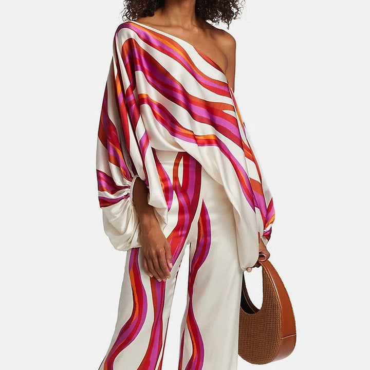 Margot | Off Shoulder Top and Pants Summer Set