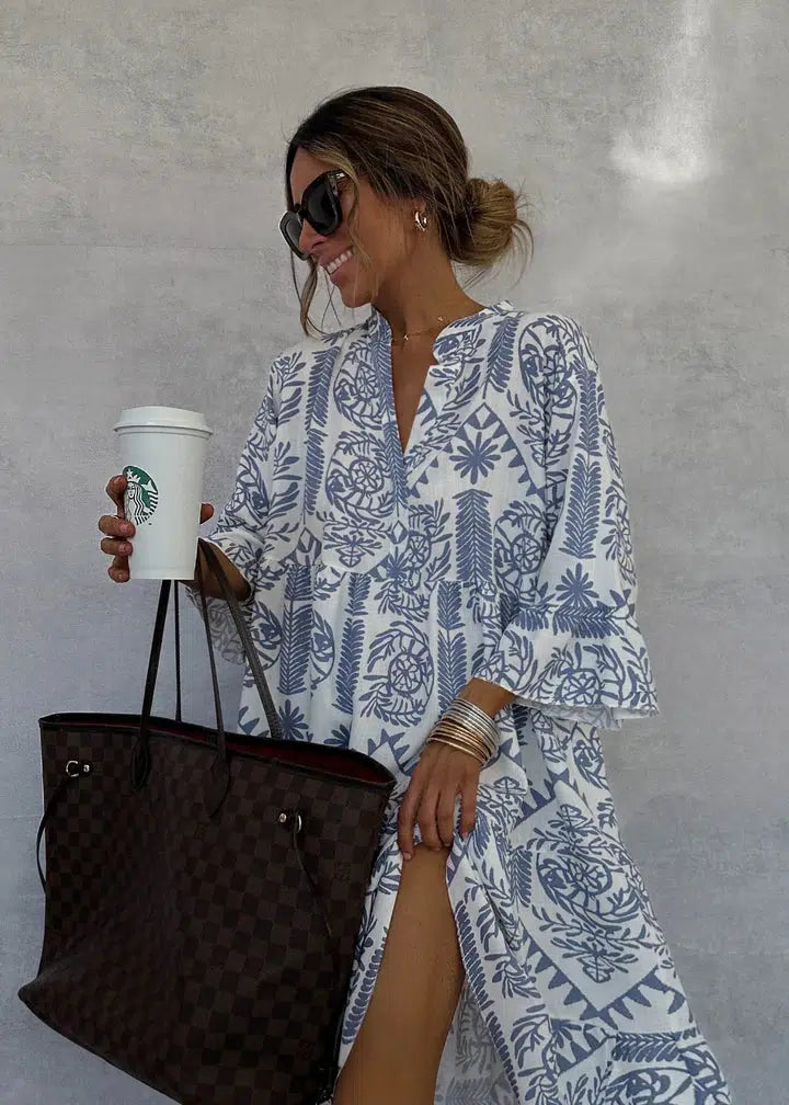 Eliana | Printed Midi Dress