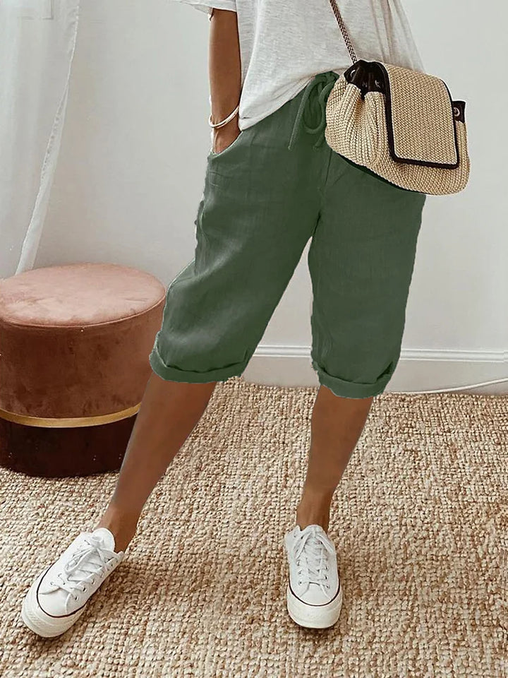 Lillian | Women's Cotton Knee-Length Pants