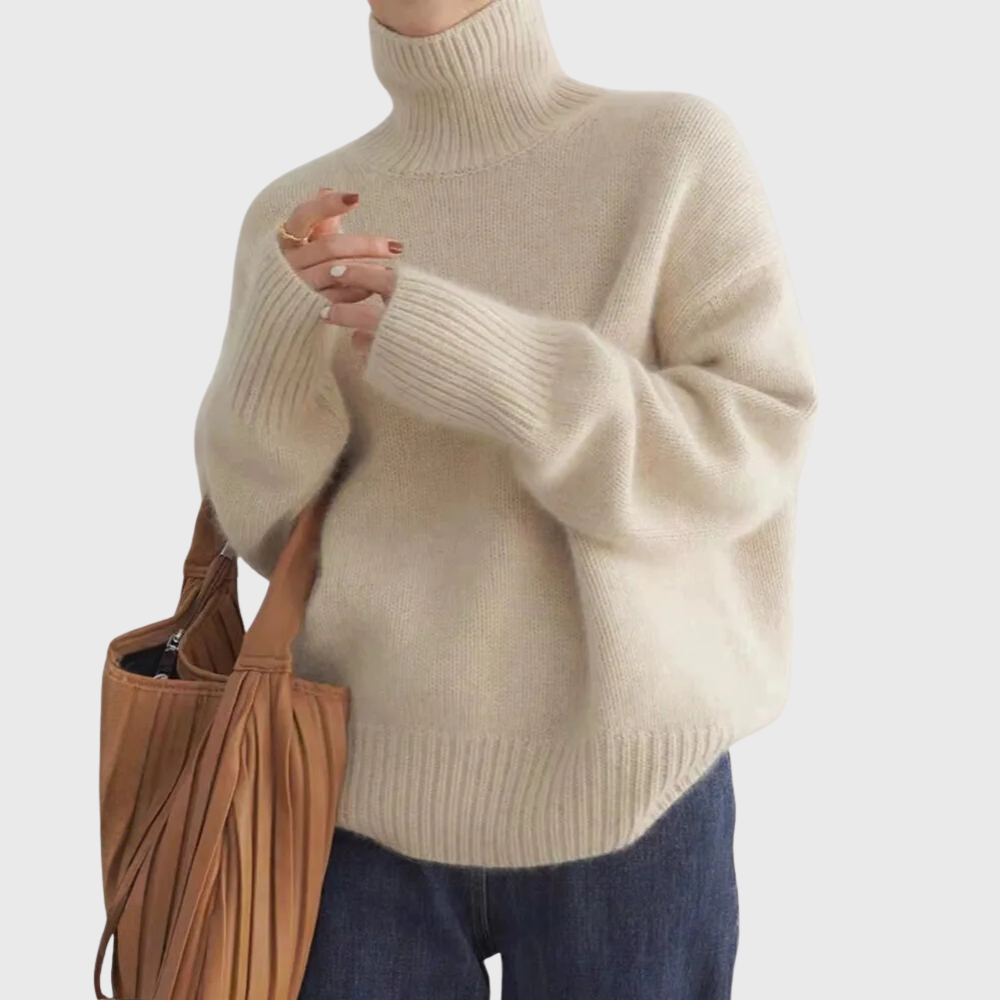 Vivienne | Women's Cashmere Turtleneck Sweater