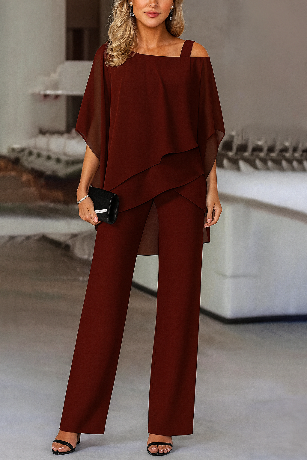 Eliza | Women's Elegant Evening Top and Pants Set