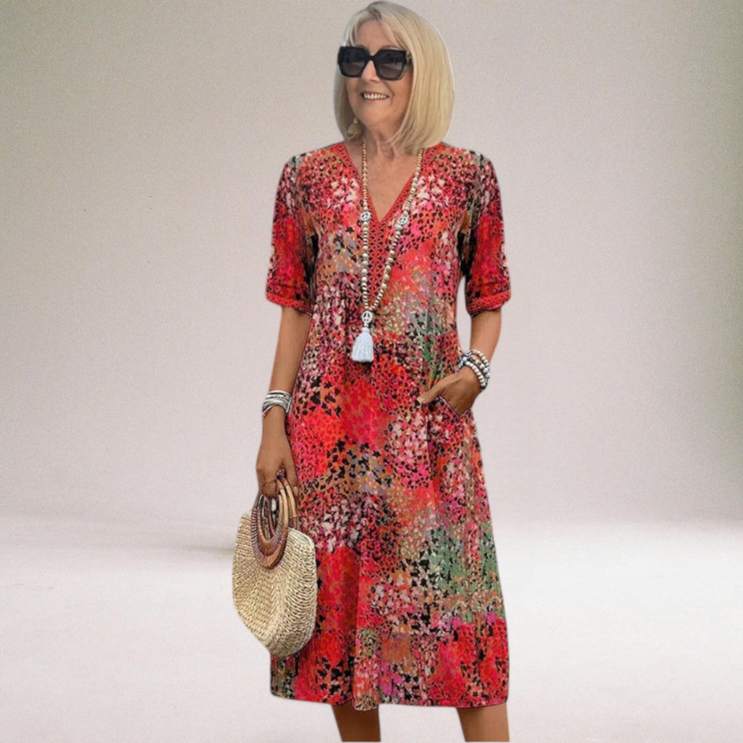 Scarlett | Floral Wedding Guest Midi Dress
