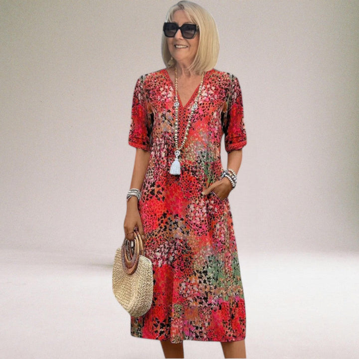 Scarlett | Floral Wedding Guest Midi Dress