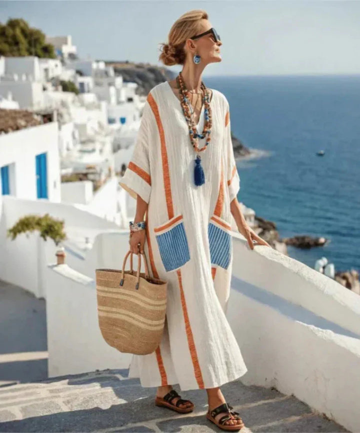 Penelope | Boho Maxi Sundress with Flowy Fit