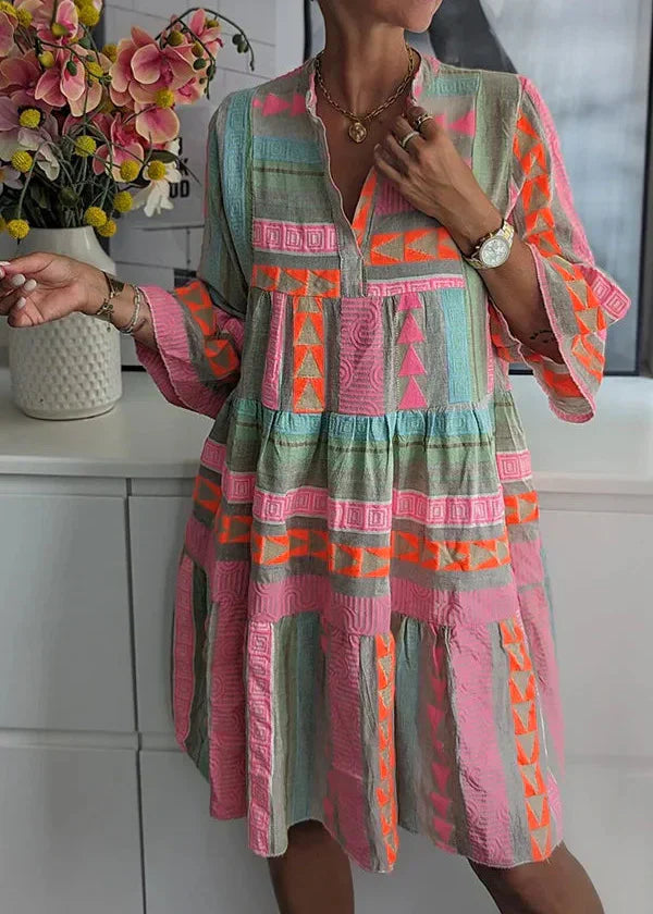 Emilia | Tiered V-Neck Summer Dress