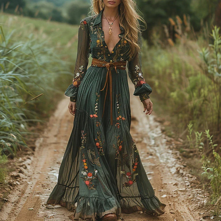 Juniper | Bohemian Floral Maxi Dress