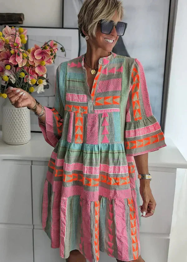 Emilia | Tiered V-Neck Summer Dress