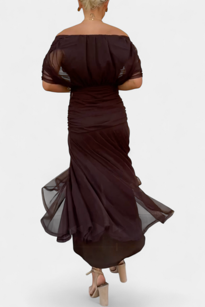 Wisteria | V-Neck Pleated Floral Maxi Dress