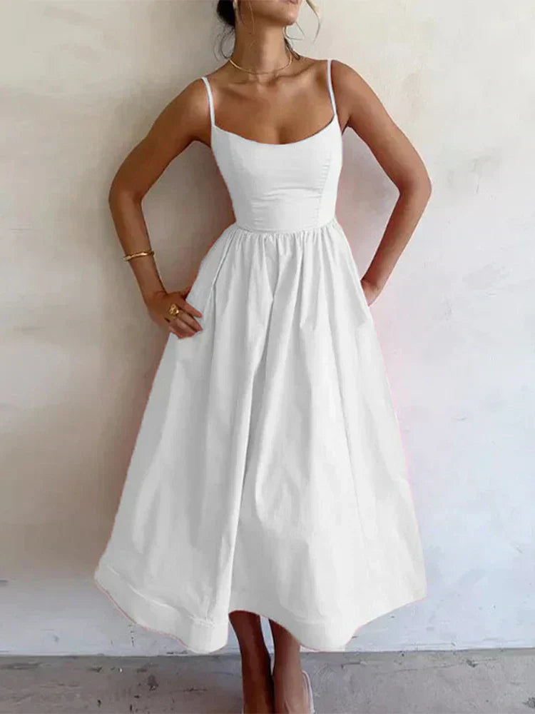 Concetta | Wedding Guest Scoop Neck Dress