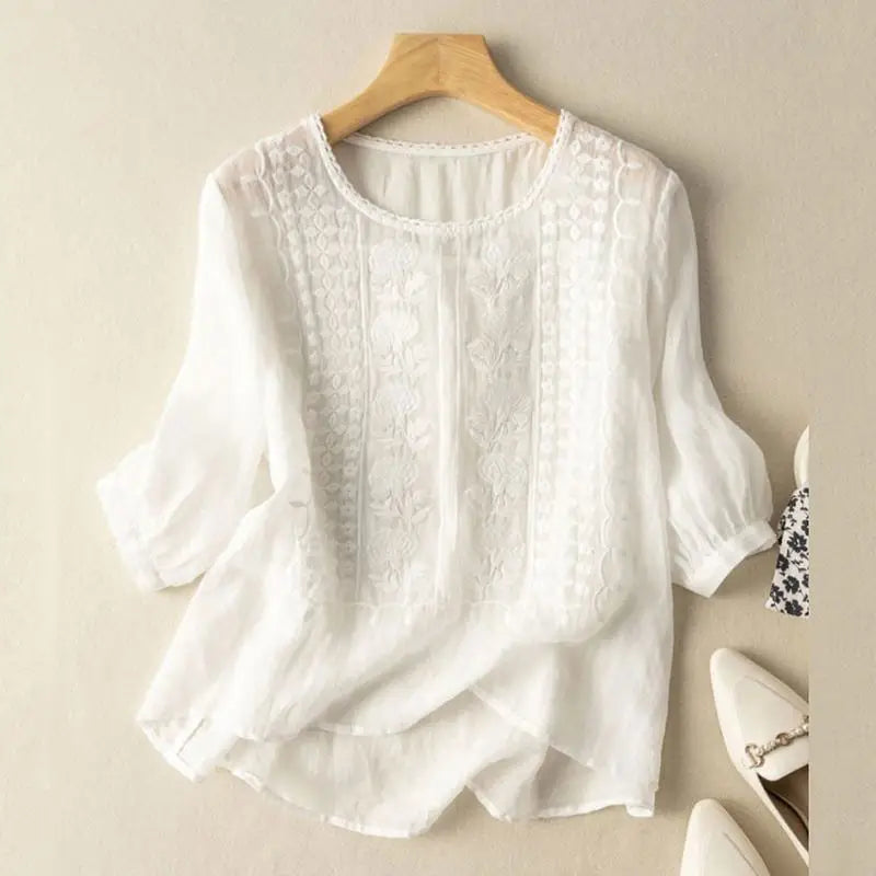 Penny | Women's Embroidered Blouse