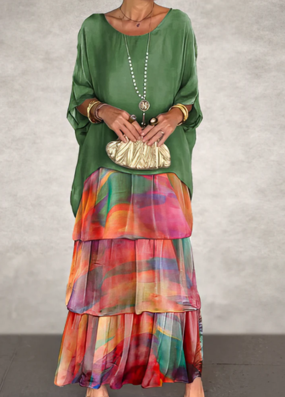 Adelaide | Elegant Flowing Maxi Dress
