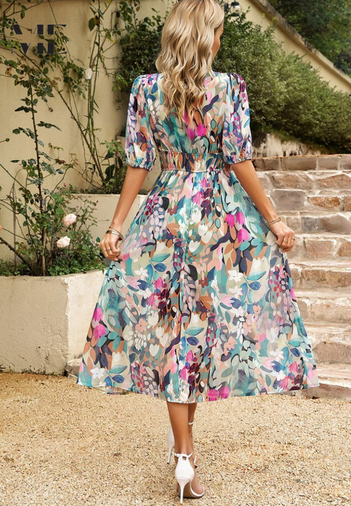 Evangeline | Women's Floral Midi Dress