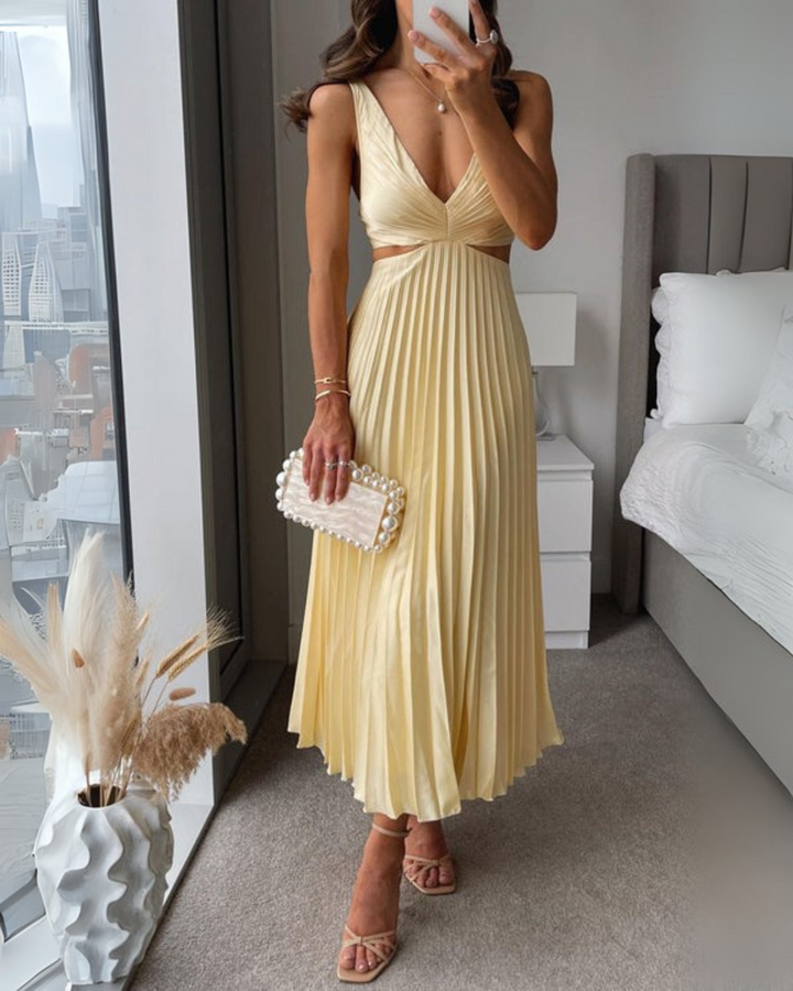Serena | Twist Front Midi Dress