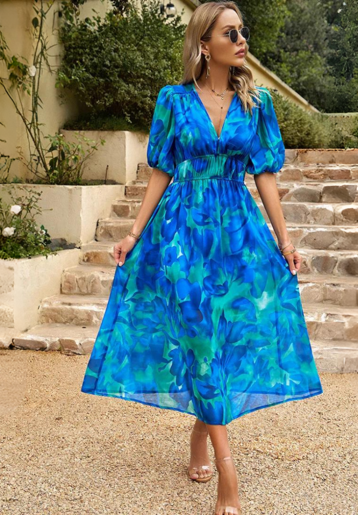 Evangeline | Women's Floral Midi Dress