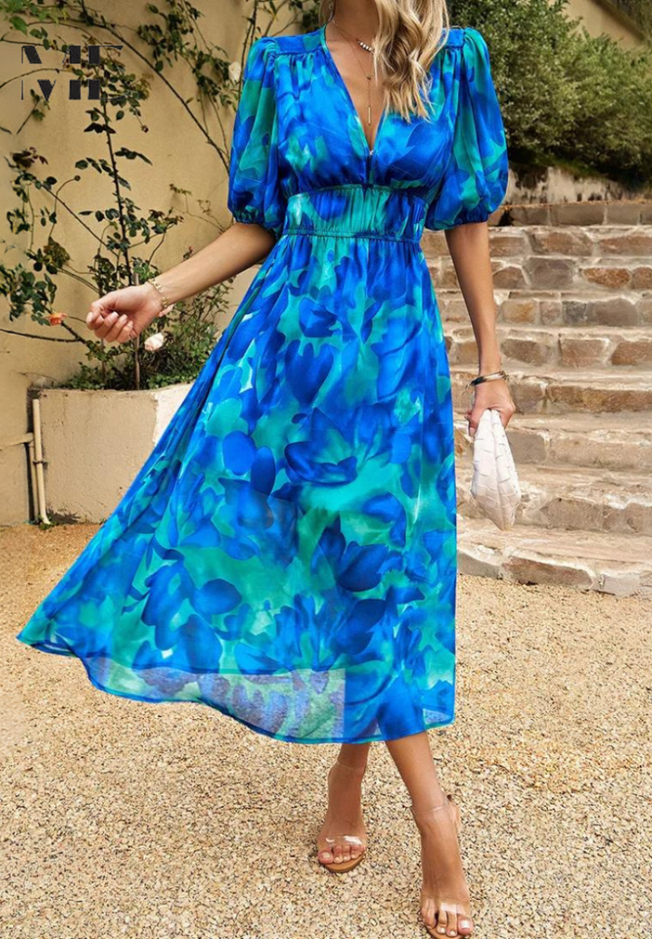 Evangeline | Women's Floral Midi Dress
