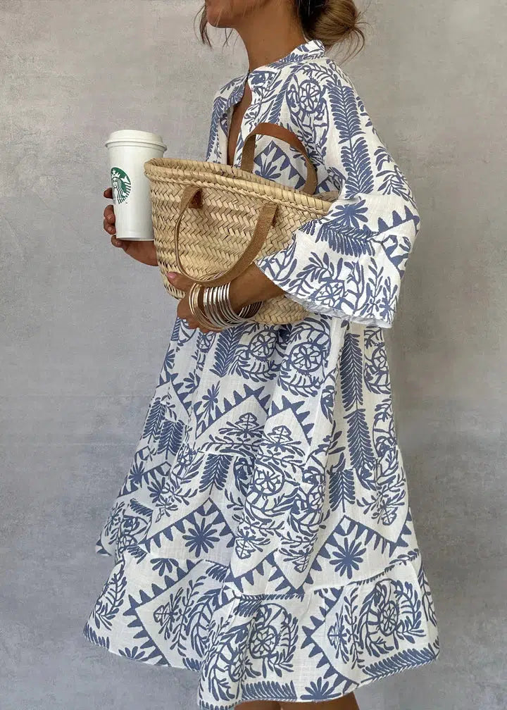 Eliana | Printed Midi Dress