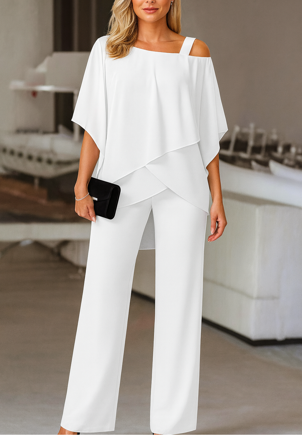 Eliza | Women's Elegant Evening Top and Pants Set