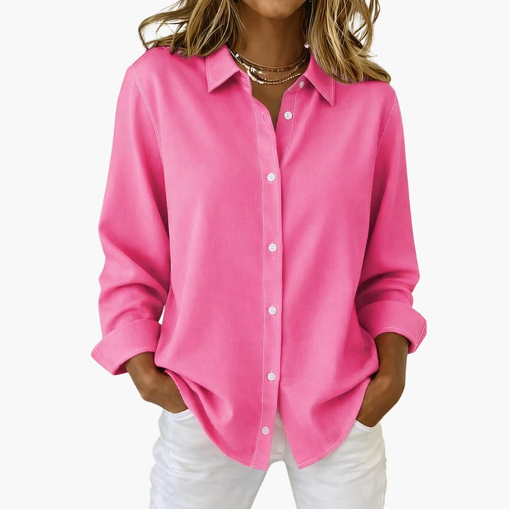 Severine | Women's Collared Button-Down Blouse