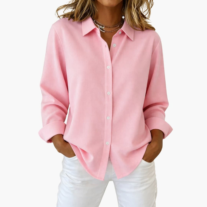 Severine | Women's Collared Button-Down Blouse
