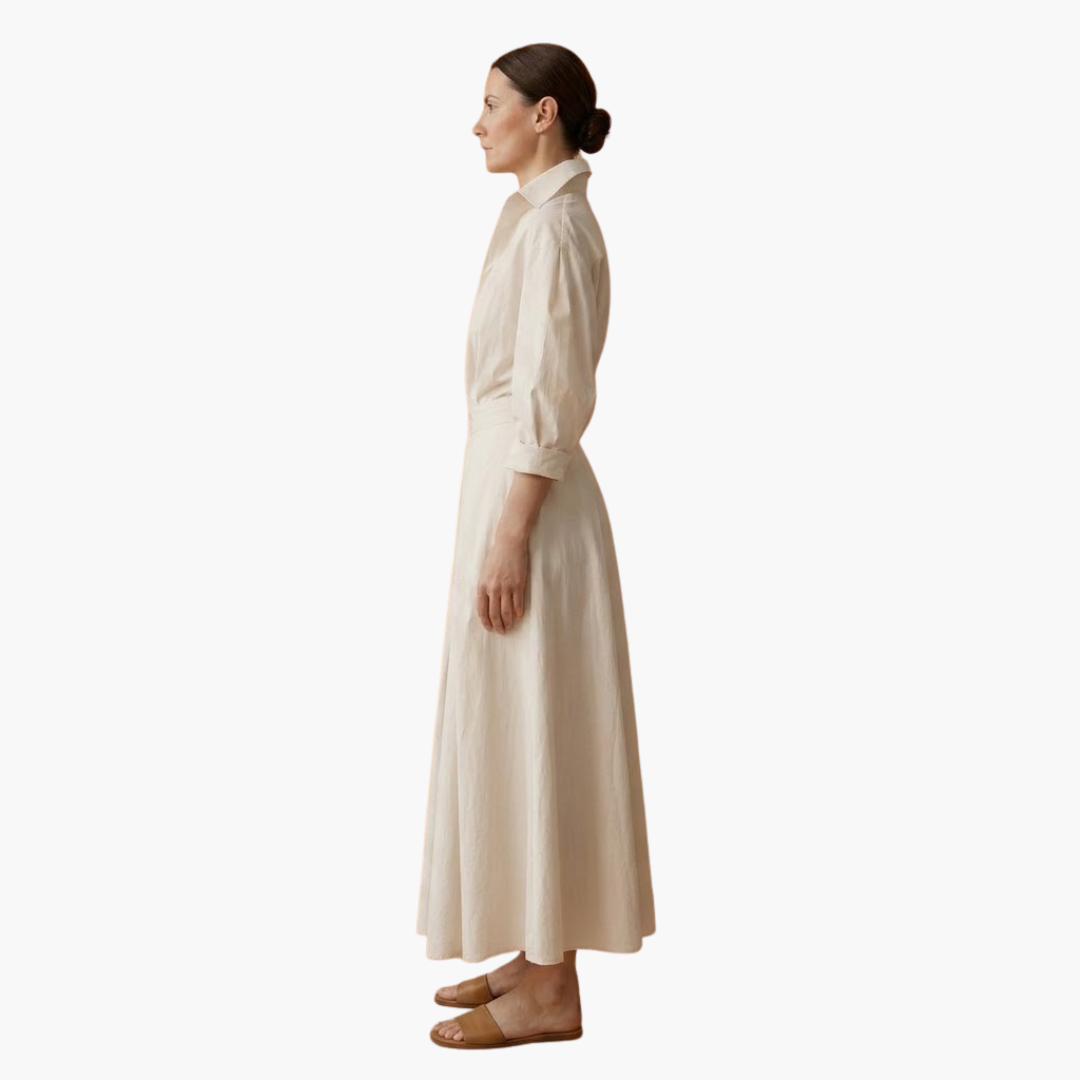 Edelweiss | Women's Long Button Front Shirt Dress